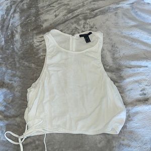 Forever 21 White Tank Top Size M